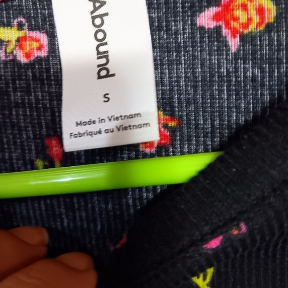 NWT mini ribbed long sleeve floral dress size small brand Abound - Picture 4 of 6